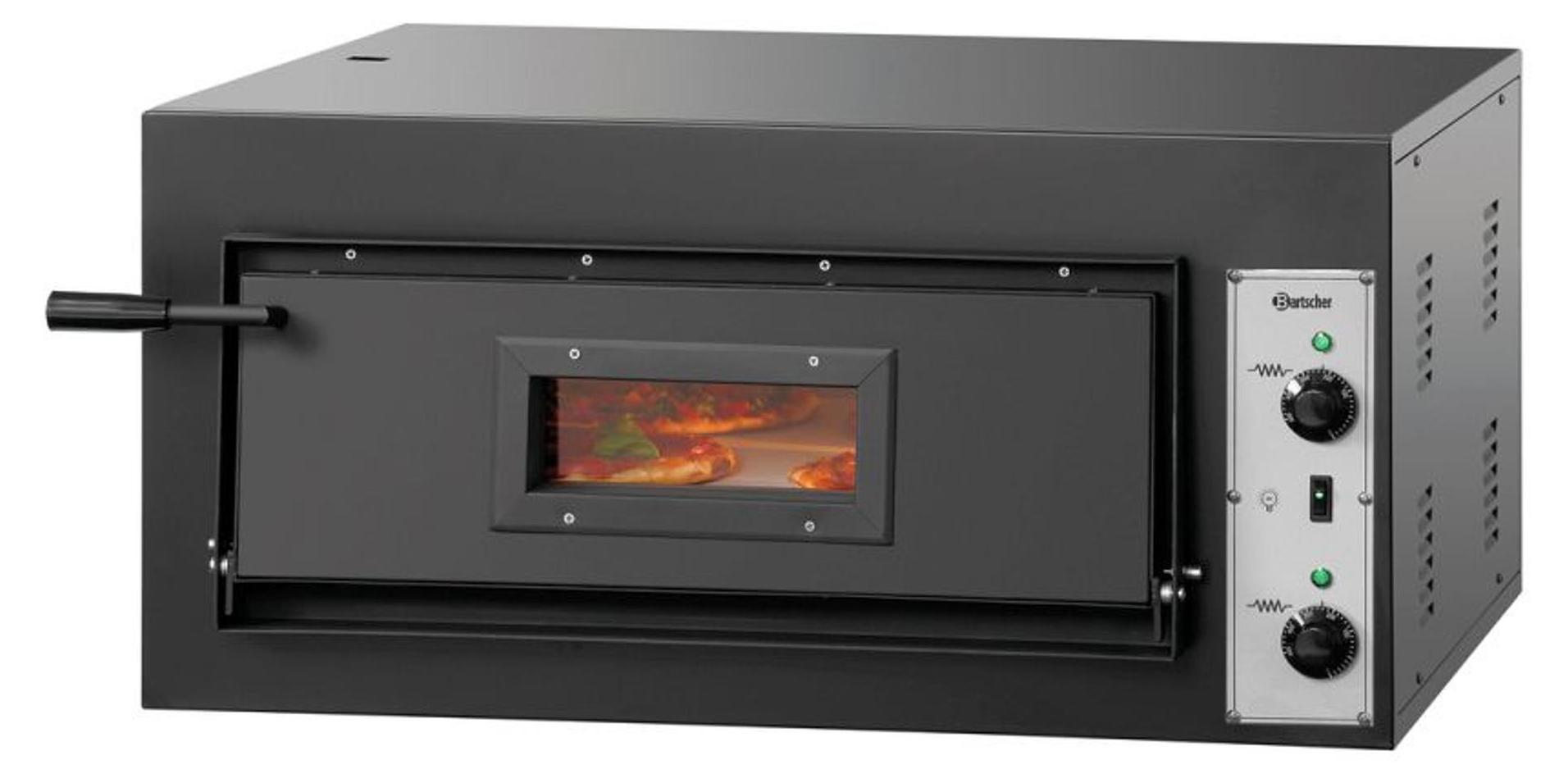 Bartscher Pizzaofen CT 100 für 4 Pizzen Ø 30 cm, 400°C, Ober-/Unterhitze, Backstein