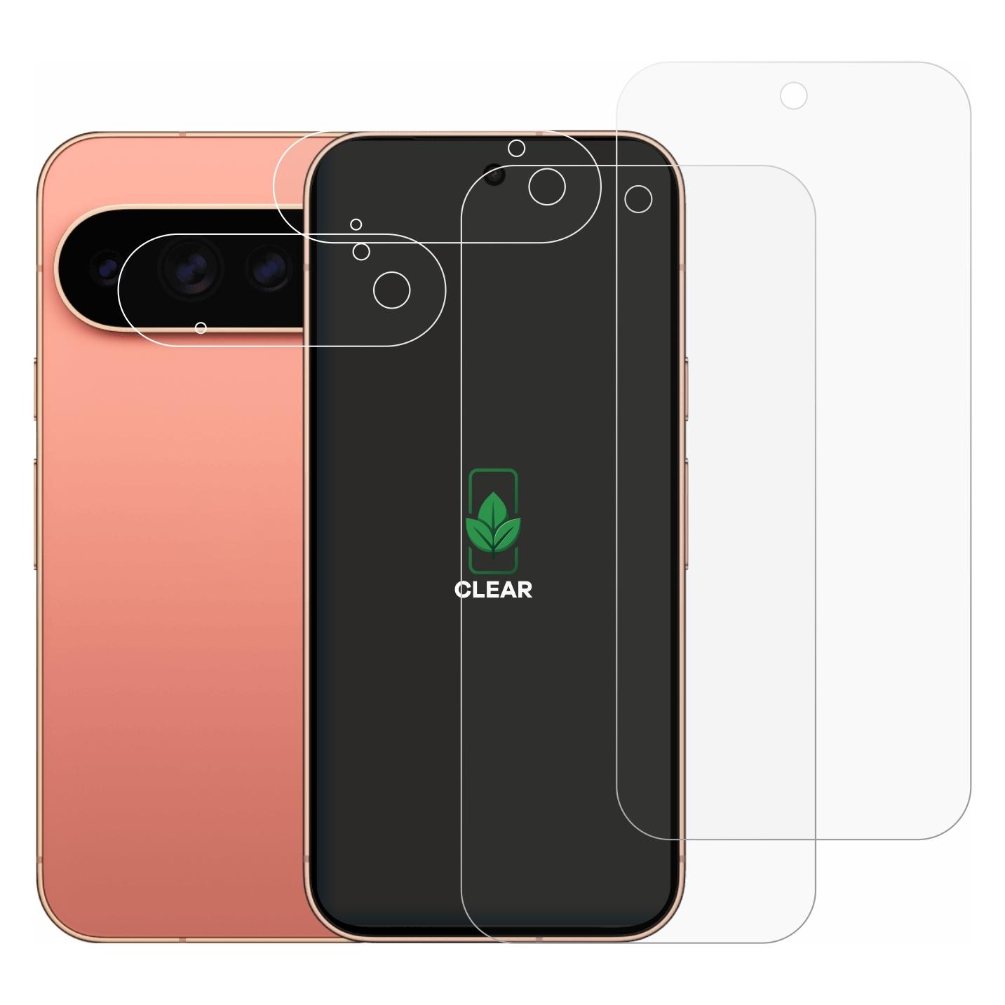 ScreenLeaf Schutzfolie für Google Pixel 11 Pro (Display+Kamera) Displayschutz Display Schutz Folie Klar (2 Stk., Google Pixel 11 Pro) (6164339)