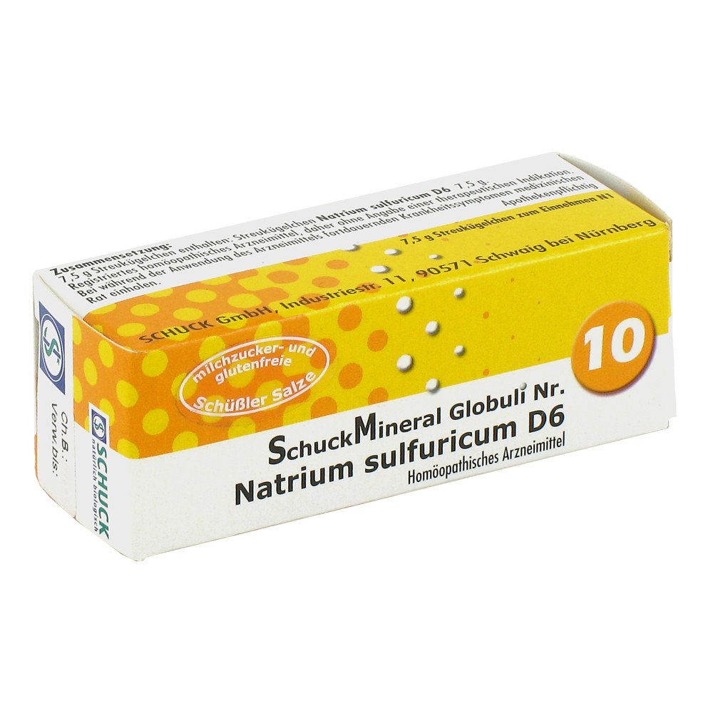 SCHUCK GmbH Arzneimittelfabrik Schuckmineral Globuli 10 Natrium sulfuricum D6 00425604