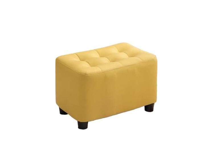 Vfs8dQ5kt Schlafzimmerbank Schuhputzhocker Kleiner Hocker Haushalt Holzstoff Sofahocker(Yellow)