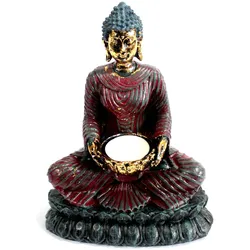 Antique Buddha - Devotee Candle Holder