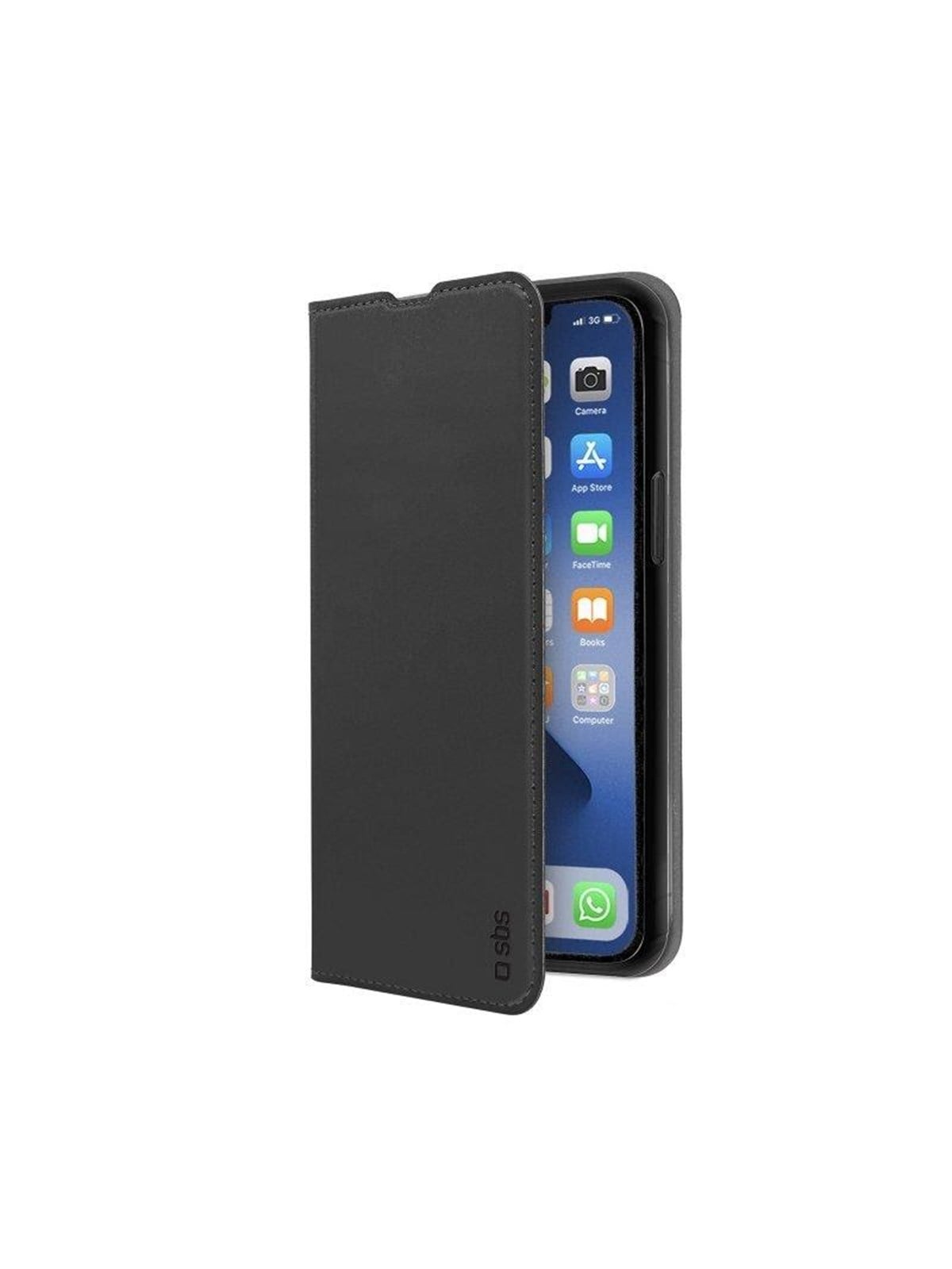 SBS Book Wallet Lite Case for iPhone 13 Pro - Black