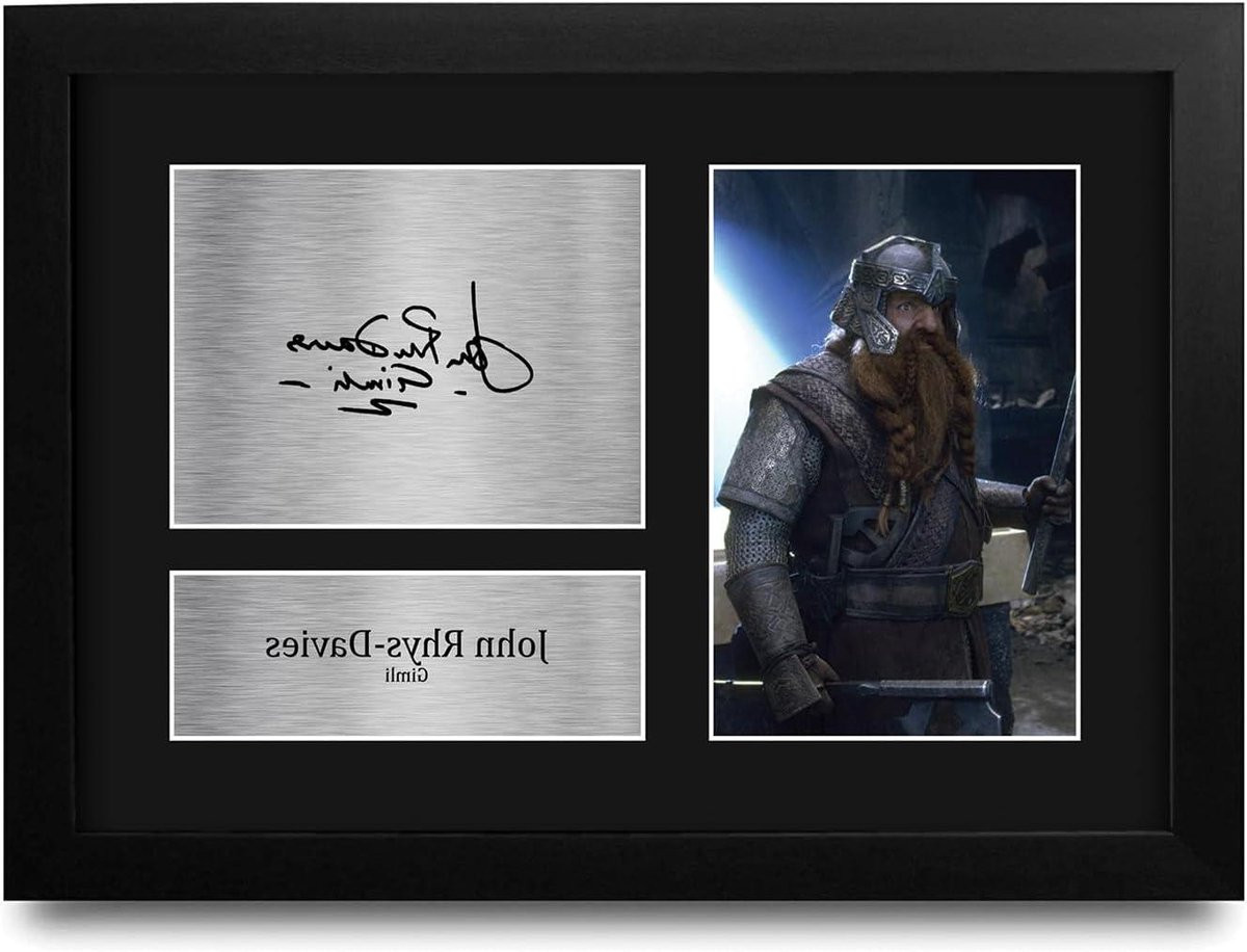 Ingelijste Foto met Replica Handtekening - Film Memorabilia - A4 - Zwart