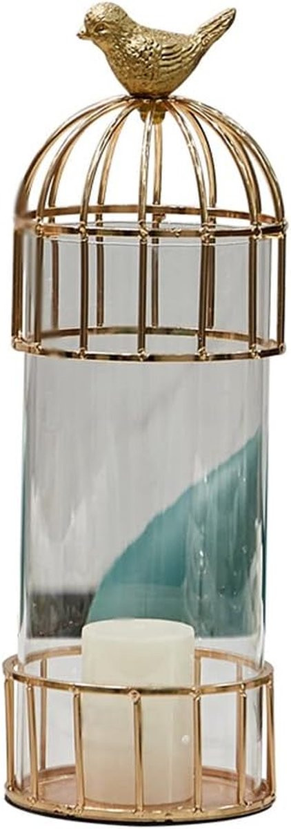 Decoratieve Vogelkooi Kaarsenhouders in Vintage Stijl