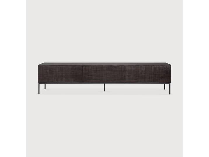 Ethnicraft Grooves Indoor TV Anrichte Teakholz Off Black