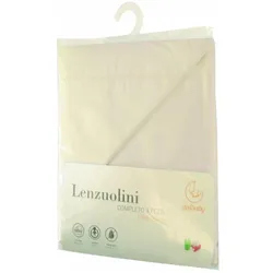 Italbaby, Fixleintuch Babybett, 3-teiliges Bettset Solid Colour