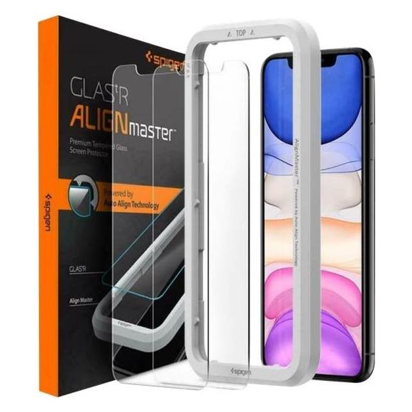 Spigen Glass Alm Glas.Tr Slim (2 Stk., Apple iPhone 11, Apple iPhone XR) (13658-0)