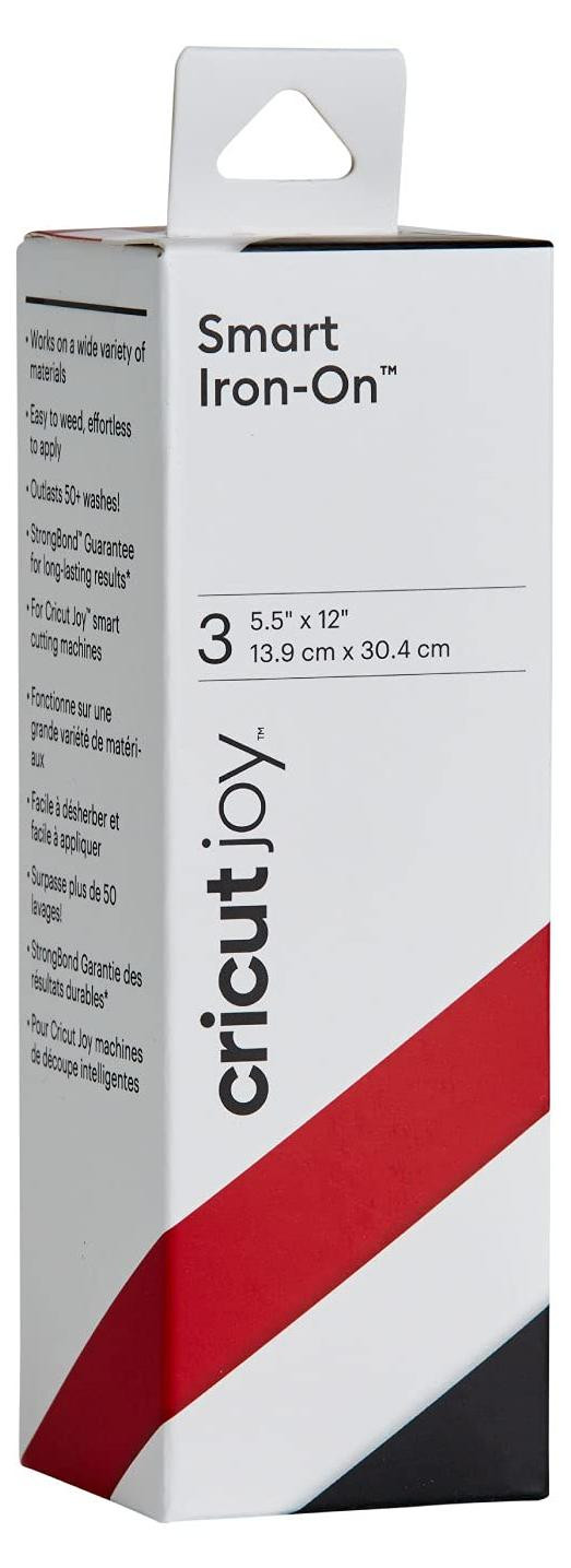 Cricut Joy Permanent Strikfolie Zwart Rood Wit 304 x 139 mm