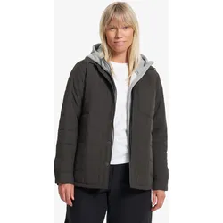 Grid Padded Overshirt Damen Espresso, Größe:3XL - Damen > Oberteile > Hemdblusen - Braun