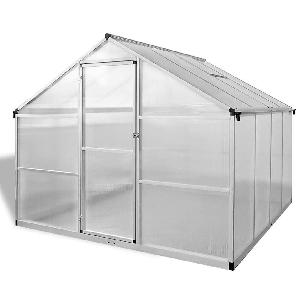 vidaXL Serre renforcée en aluminium avec cadre de base 6,05 m²