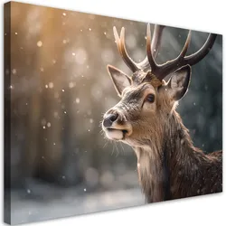 WANDBILD abstrakte hirsche