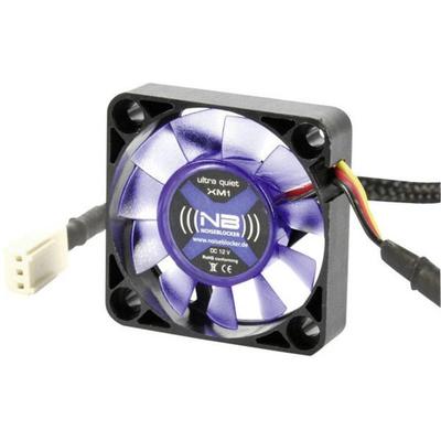 NoiseBlocker BlackSilent XM1 PC-Gehäuse-Lüfter Schwarz, Blau (transparent) (B x H x T) 40 x 40 x 10 mm