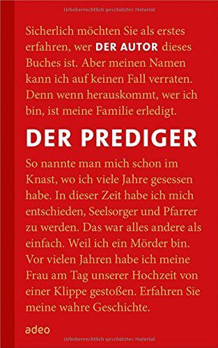 Anonym - Der Prediger: Meinen wahren Namen kann ich nicht nennen ... - Preis vom 11.10.2026 15:43:13 h