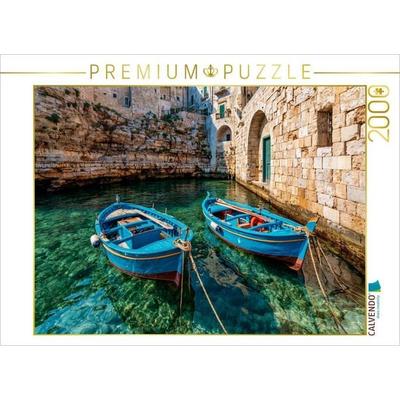 CALVENDO Puzzle Monopoli, Apulien - Traditionelle Fischerboote im historischen Hafen | 2000 Teile Lege-Größe 90x67cm Foto-Puzzle für glückliche