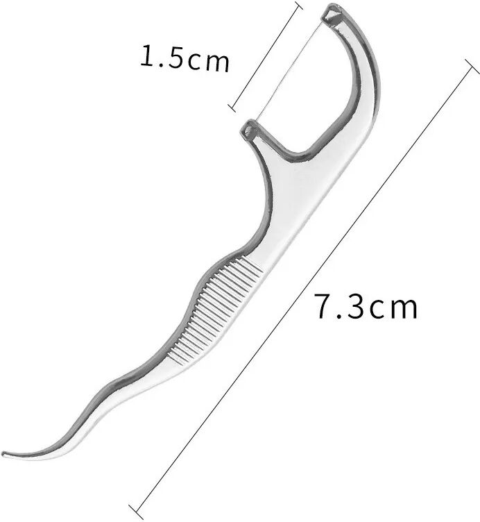 INF Tragbares Zahnstocherset aus Edelstahl (5-teilig)