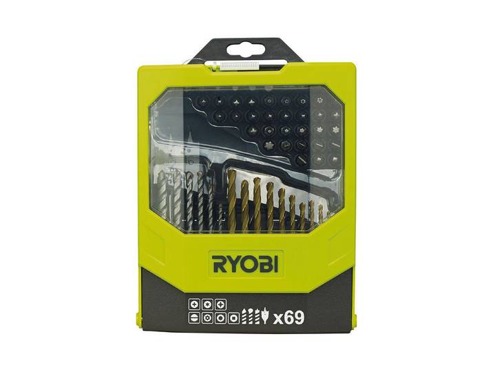 Ryobi Bit- und Bohrer-Set Rak69Mix / 69 tlg.