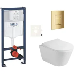 Glacera Ava Wand-WC-Set für Trockenbau/Vorwandmontage SIKOGRSAVASCGL0