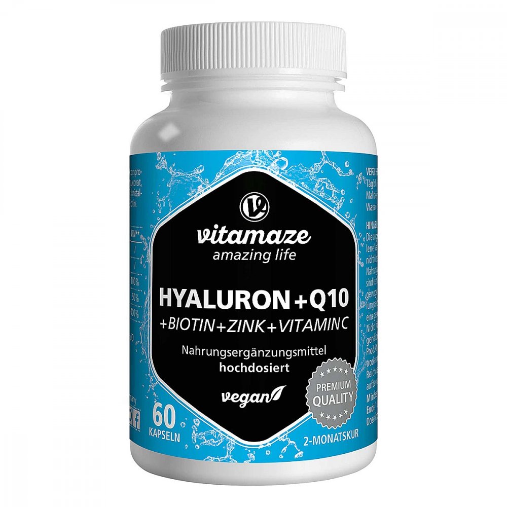 Vitamaze GmbH Vispura HYALURONSÄURE 200 mg hochdos.+Coenzym Q10 vegan 13815287