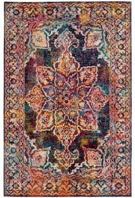 SAFAVIEH Crystal Madonna Vintage Boho Medallion Rug
