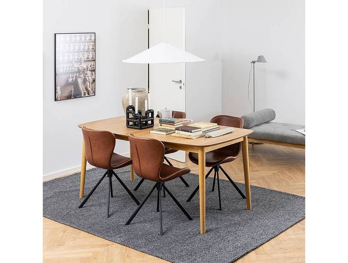 Ausziehbarer Esstisch Paintru 180 x 75 x 90cm Holz/Eiche