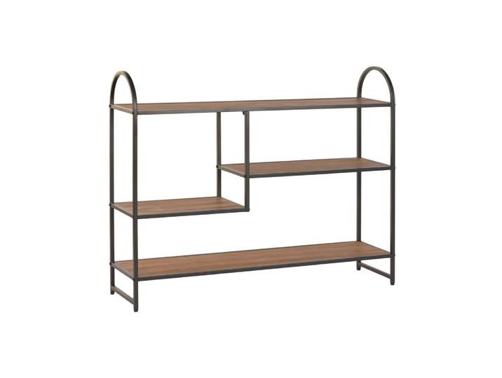 Console en fer et sapin marron 120x30x94 cm