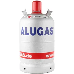 Alugas 11 kg Gasflasche - 10 Jahre TÜV - Fabrikneu - Leicht und langlebig