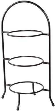 Creative Labs Home Iron Works Black Metal 3-tier Dessert Serving Stand - 10-7/8"" x 8-3/8"" x 18-1/2"""