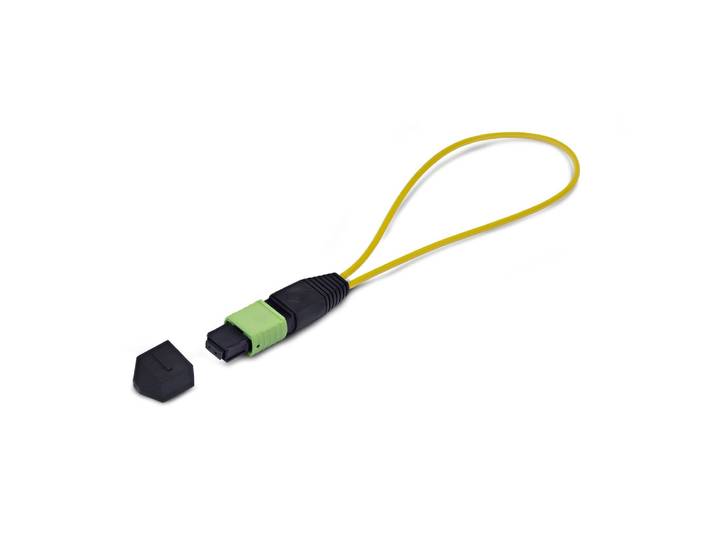 StarTech.com Module Loopback MPO, Adaptateur de Bouclage Fibre Optique Monomode 9/125 MPO-12 Femelle, Testeur Loopback MPO/MTP-APC, Testeur de Bouclag
