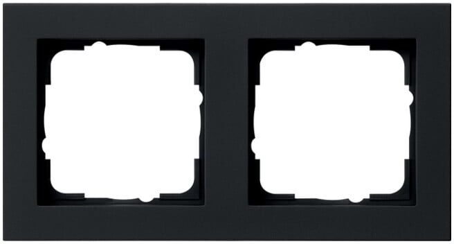 Gira Cadre de recouvrement 2f. noir 021209 (021209)