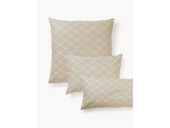 Taie d'oreiller en coton à motif graphique Milano