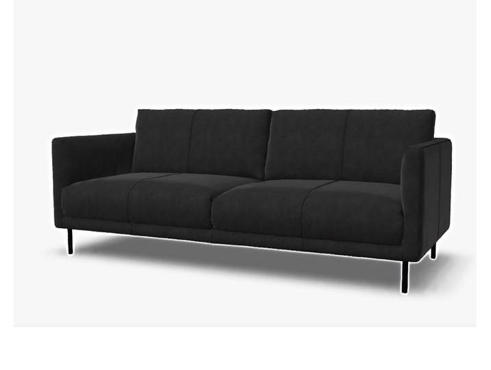 Rolf Benz 2,5-Sitzer Sofa Rolf Benz freistil 133 Leder schwarz 202cm, Echtes Leder