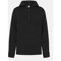 Damen Troyer Merino Wolle Schwarz GOTS