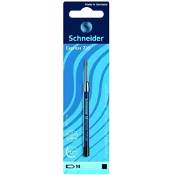 Schneider, Ersatzpatronen + Tintenfass, Kugelschreibermine (Schwarz, 1 Stk.)