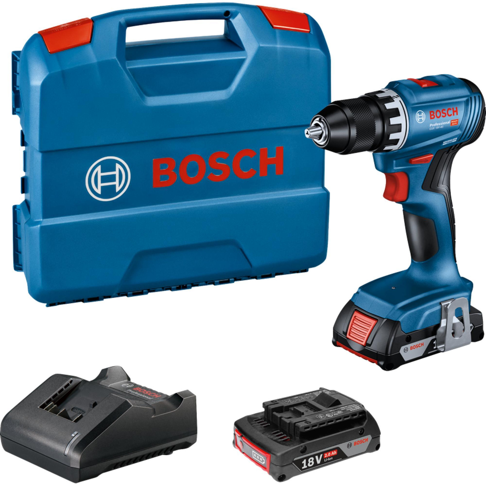 Bosch GSR 18V-45 Akku-Schrauber-Set 18,0 V 06019K3202