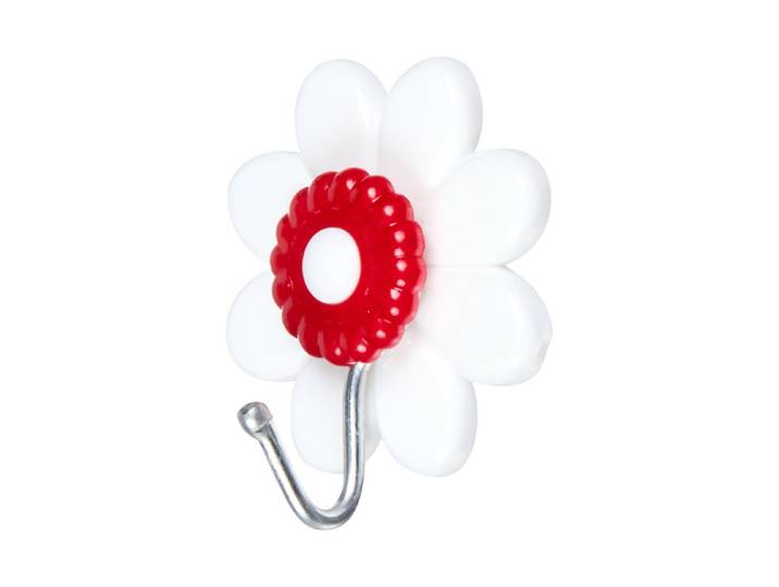 Qualité & Prix Blumenhaken Weiss-Rot 4 cm 2 Stück
