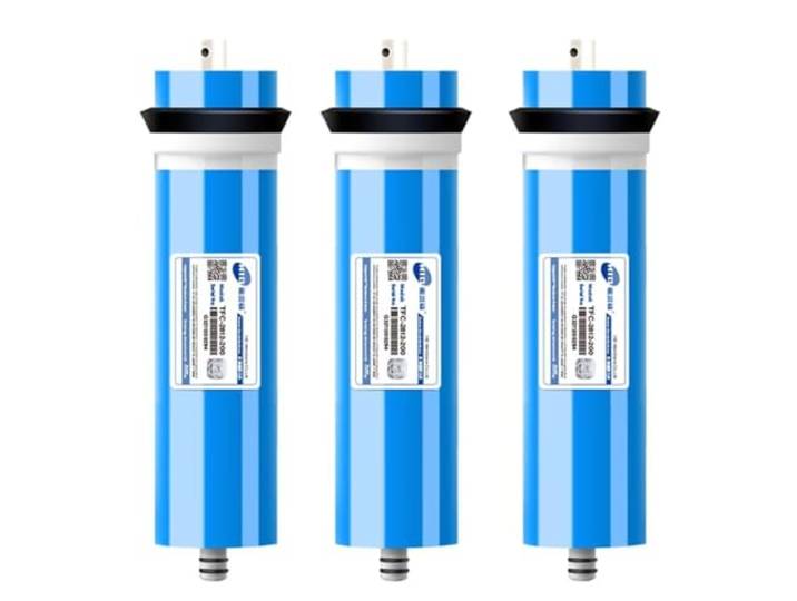 Aevmsor Umkehrosmose-Membranelement, RO-Membran-Umkehrosmose Wasserfilter 50/75/100/200/300/400/600 GPD Austausch Osmose-Wasser, Universell Kompatibel Umkehrosmose RO Membran Ersatz-3Pcs