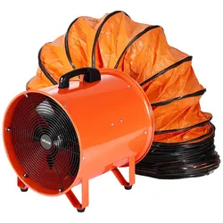 VEVOR Bauventilator 592-W-AC-Motor Baugebläse Baulüfter Gebläse 5175 CFM Axiallüfter mit 2-Stufigen Wechselstrommotor 10 m Schlauch Axialgebläse IP44 Wasserdichtigkeit Industrielüfter