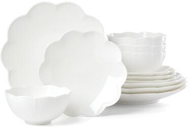 Lenox Studio 1414 Scallop 12-Piece Dinnerware Set