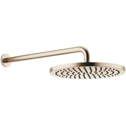 Dornbracht Regenbrause SERIENSPEZIFISCH, 300 mm Durchmesser, Champagne gebürstet mit 22kt Gold, FlowReduce Technologie, 450 mm Ausladung