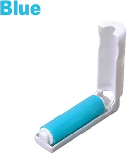 USA Free Shipping Shop Reusable Lint Roller For Pet Hair & Clothes Washable Sticky Lint Remover Brush blue