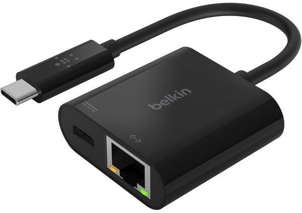 Belkin INC001btBK USB Type-C to Ethernet Adapter, New