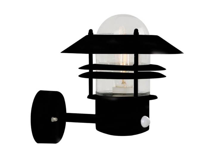 Buitenlamp Blokhus zwart up met sensor Nordlux - 25031003