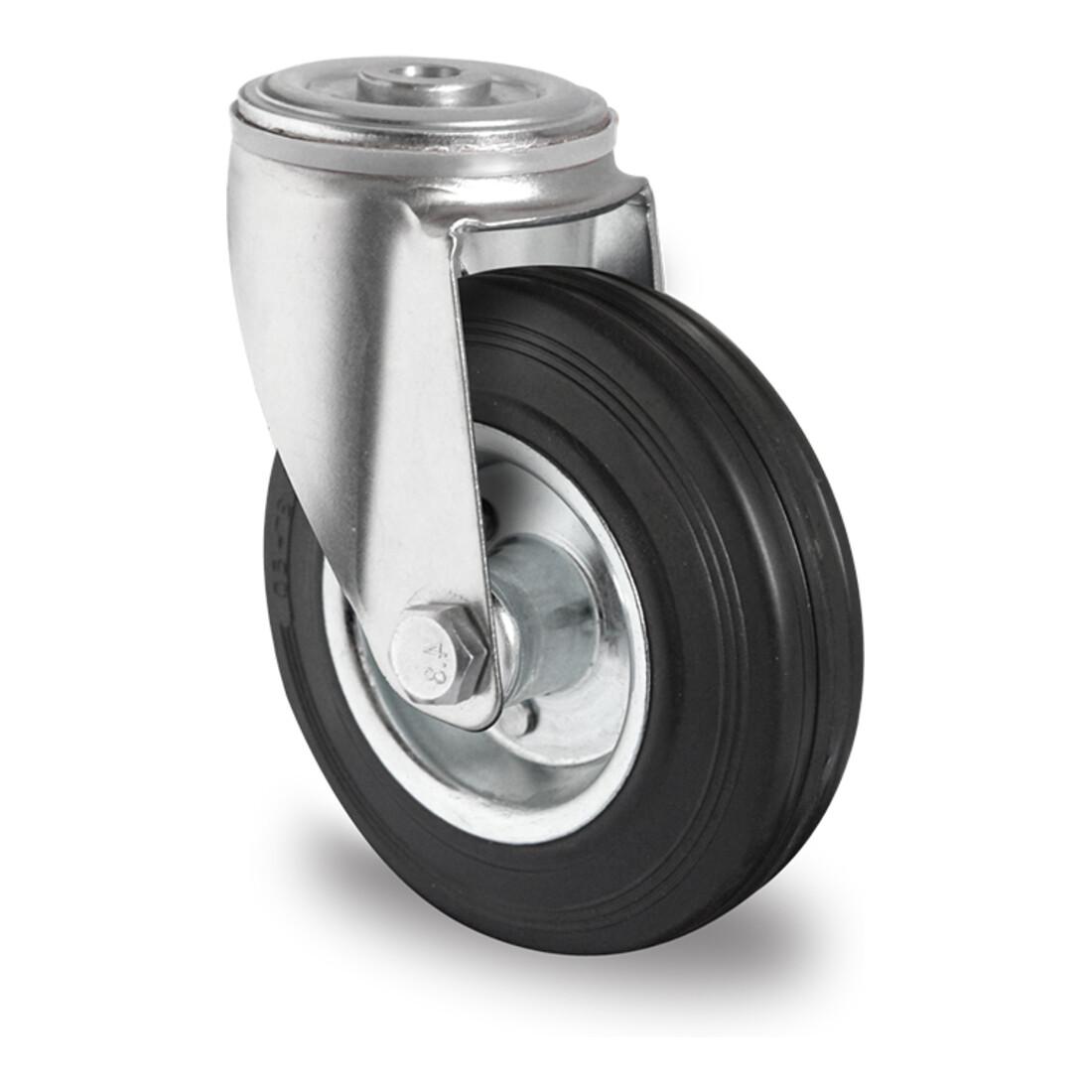 CASCOO Rückenlochlenkrolle ø 100 mm Serie SWS4 Rollenlager (HBH36W0100SWS4R0N)