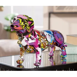 Figur DACKEL STREET ART (LBH 40x12x22 cm) - LBH 40x12x22 cm