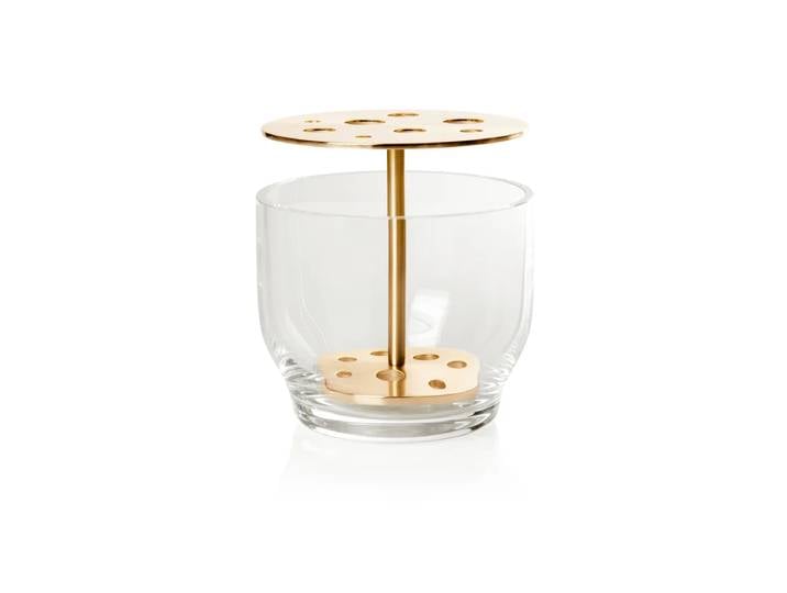 Fritz Hansen - Ikebana Vase Small, Messing / Glas