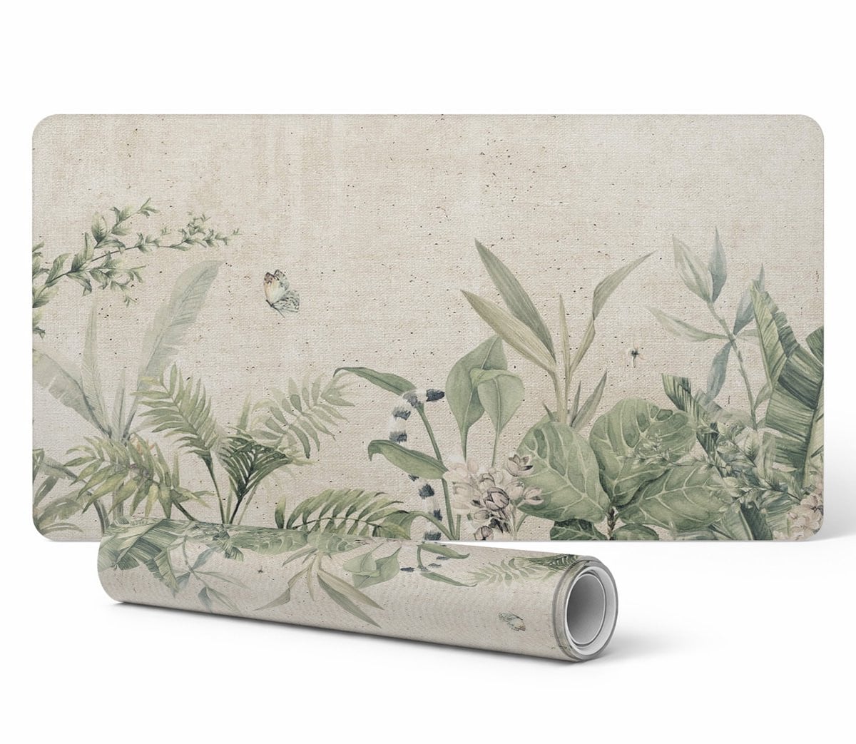 Exotische jungle vinyl werkplek beschermmat 90 x 45 cm