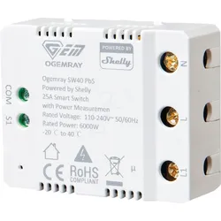 PBS SW40 - Ogemray smarter Relaisschalter 25 A, powered by Shelly