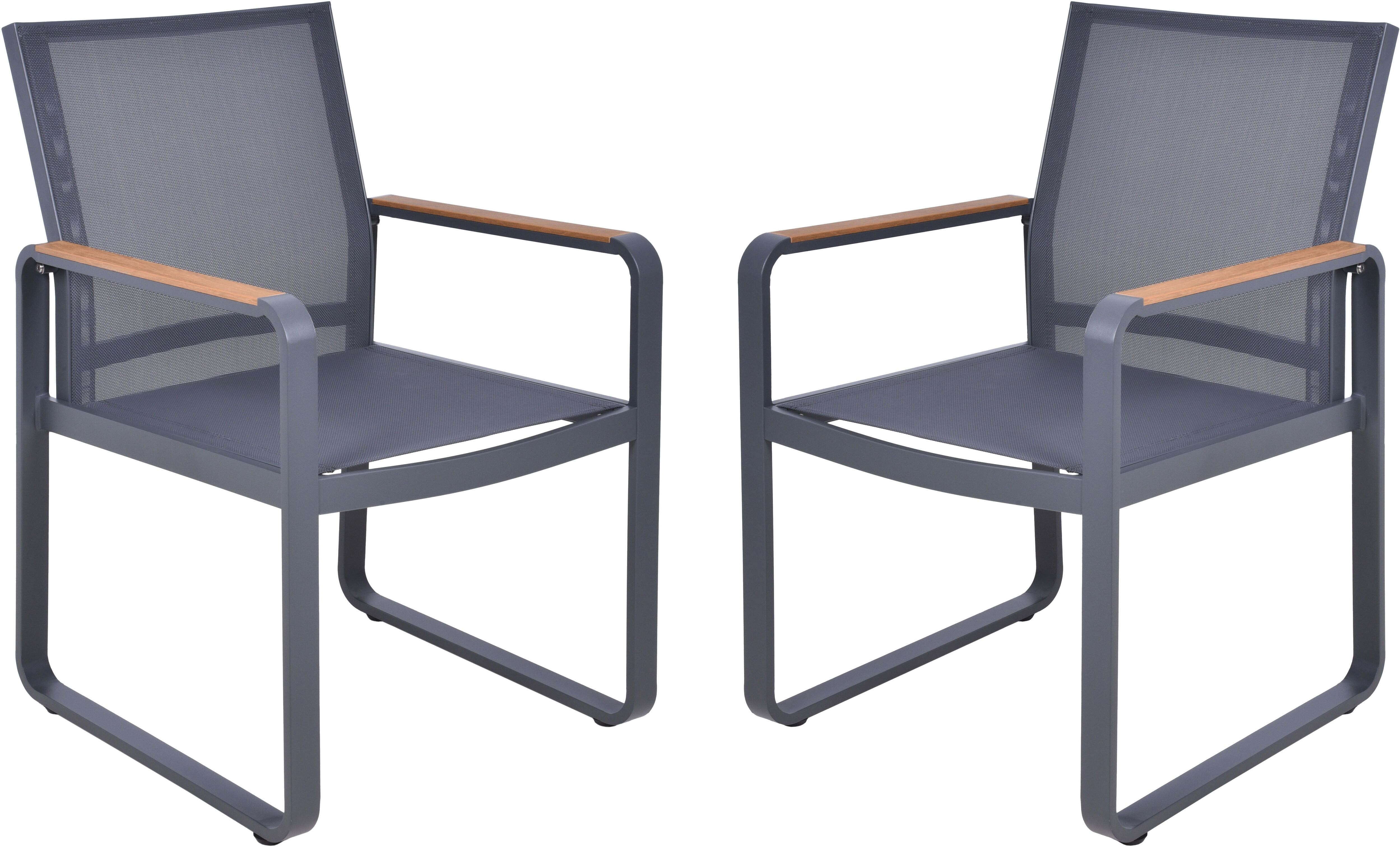 Sessel GARDEN PLEASURE "SILEA", anthrazit, B:56cm H:85cm T:60cm, Sessel, Sessel, leicht verstaubar