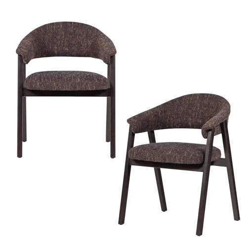 WOOOD Tunar Eetkamerstoel met Armleuning - Hout - Naturel - Set van 2
