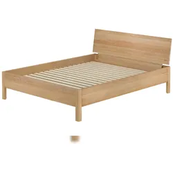 Erst-Holz Metallfreies Doppelbett aus Buchenholz 160x200 mit wählbaren Zubehör V-60.93-16 Rollrost inkl.
